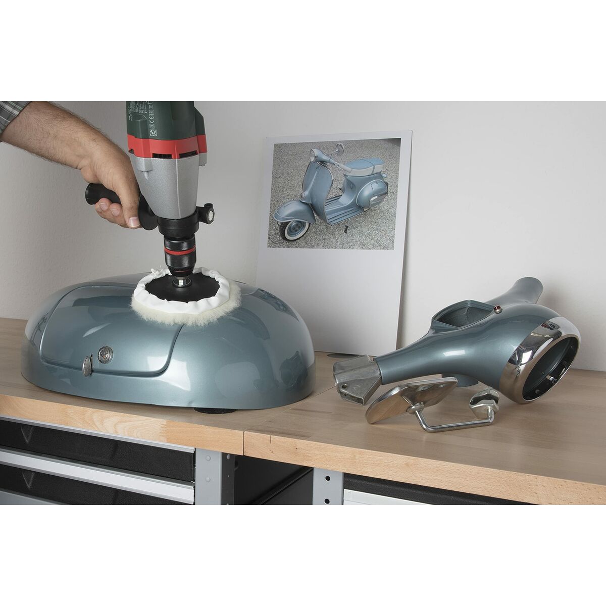 Polish Sponge Wolfcraft 2025000 Polishing disc Interchangeable heads